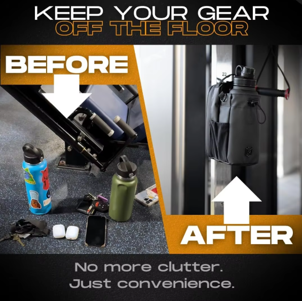 NextFitGear Magnetic Gym Bag | Bottle & Essentials